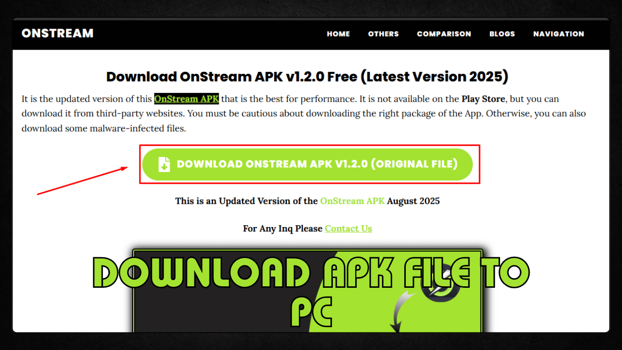 Download APK File to PC